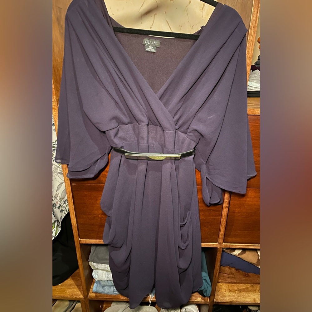 City Chic Deep Purple Dress